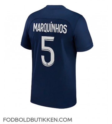 Paris Saint-Germain Marquinhos #5 Hjemmebanetrøje 2022-23 Kortærmet